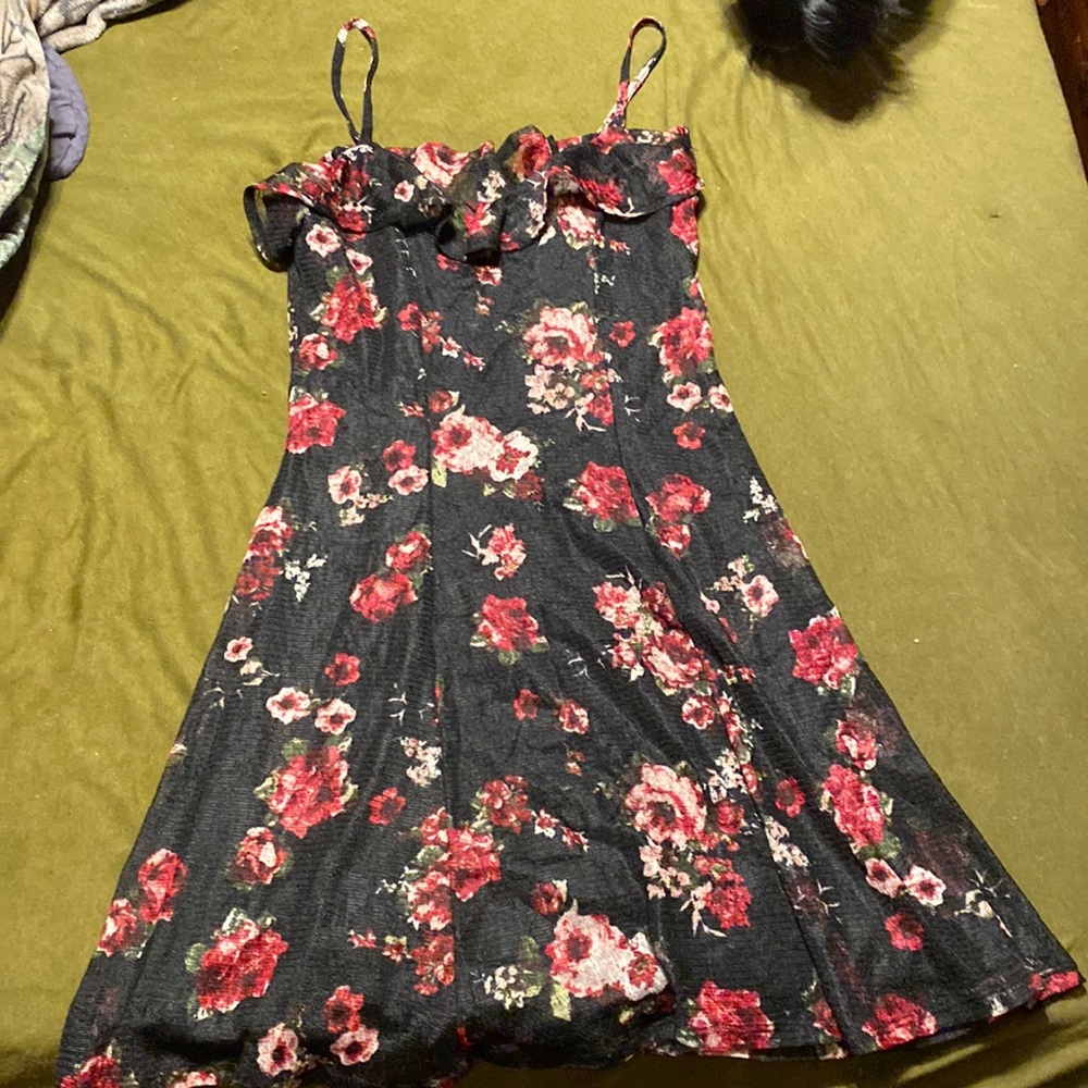 Black mini dress